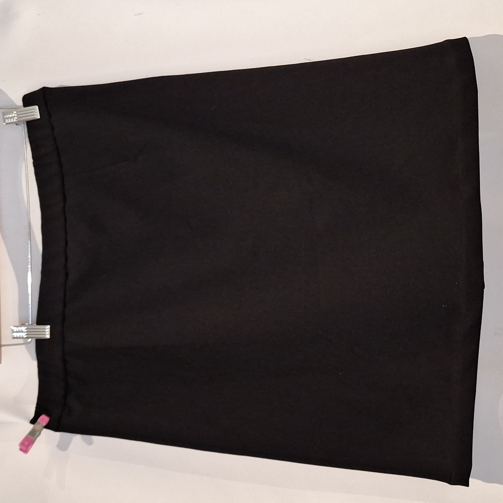 Ming Wang Elegant Black ALine Skirt with Chain Detail Stretch Size L - Picture 3 of 7